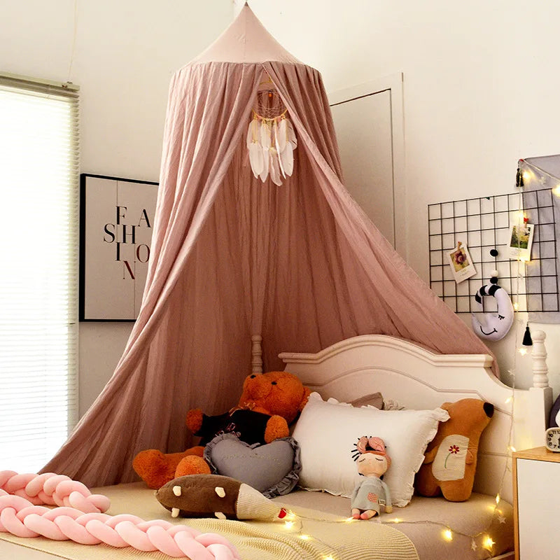 Kids Hanging Bed Canopy Baby Mosquito Net for Crib Dome Curtain Baby Mosquito Net Play Tent Children Room Decoration